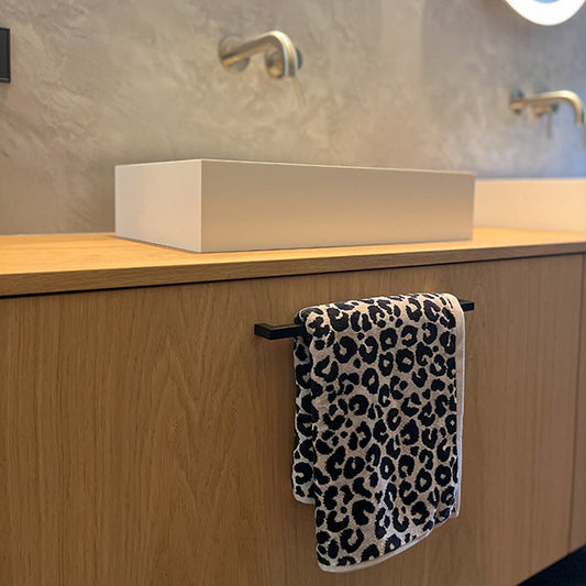 Trendy Handdoekenset Panterprint 50x90cm (4 stuks)